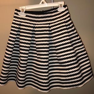 Flared Structured Skirt